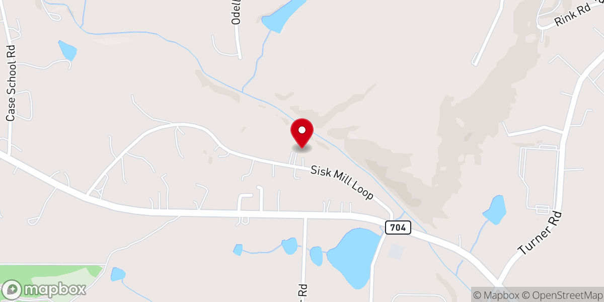 Map showing location of Old Country Church