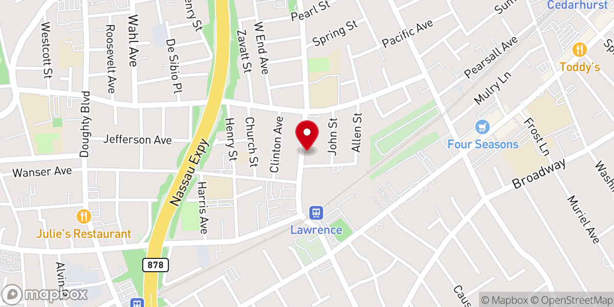 Map showing location of New Zion FBH Church
