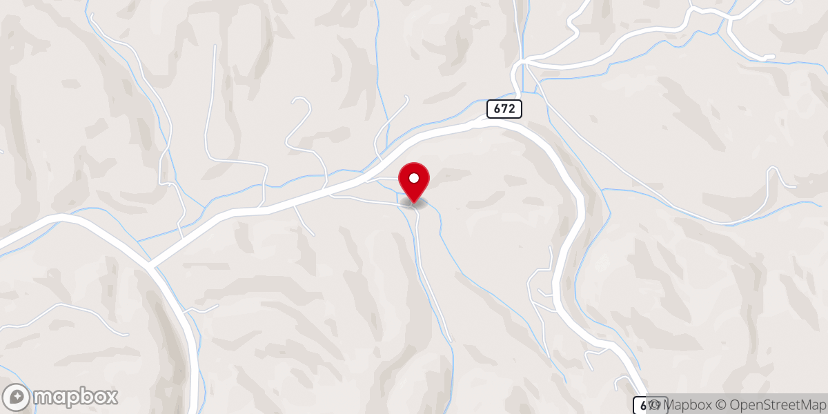 Map showing location of Camp Bethel UMC