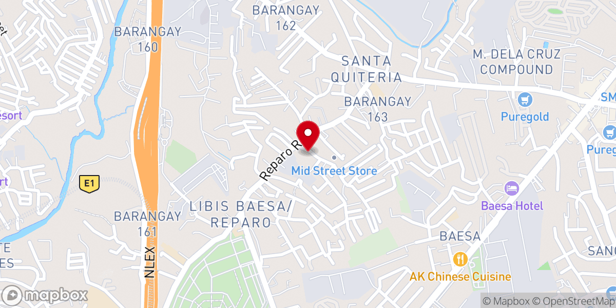 Map showing location of Messiah Baptist Church