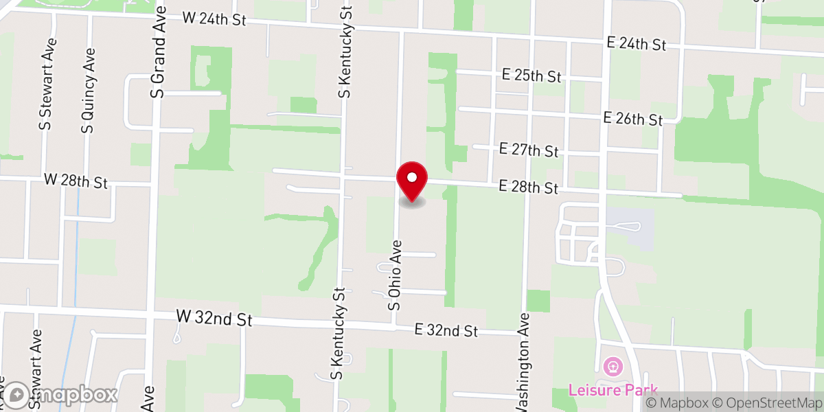 Map showing location of United Pentecostal Church