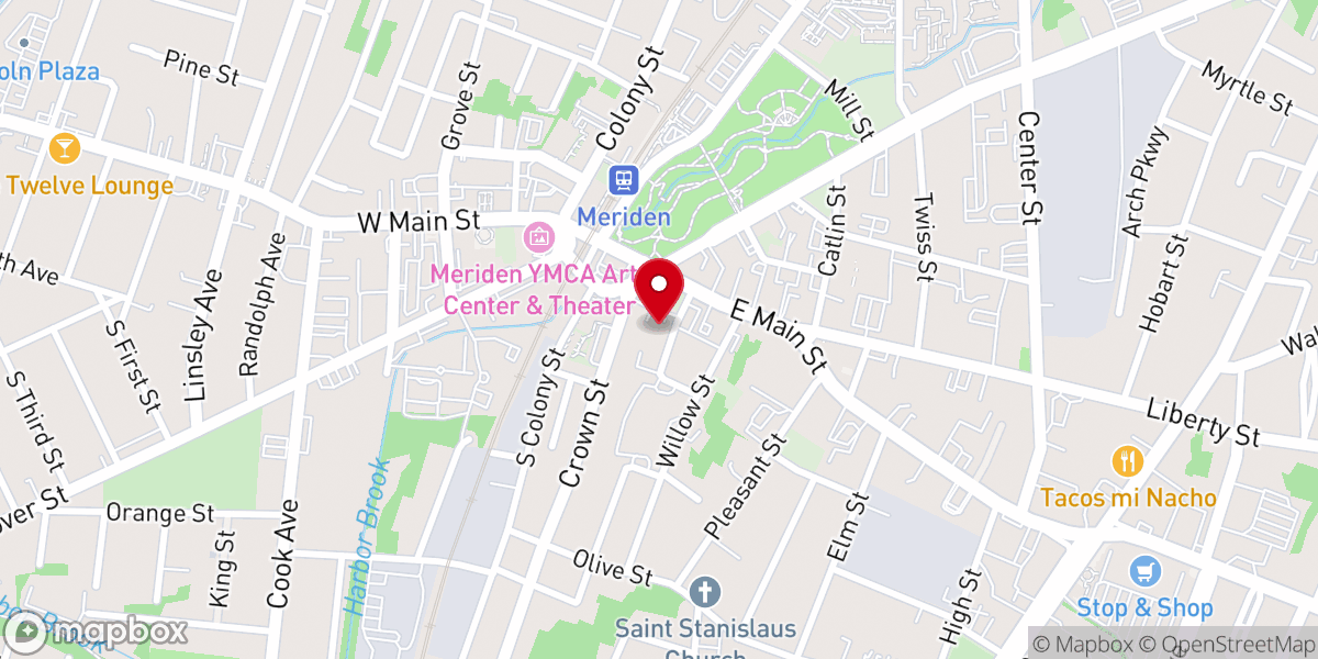 Map showing location of The Salvation Army - Meriden