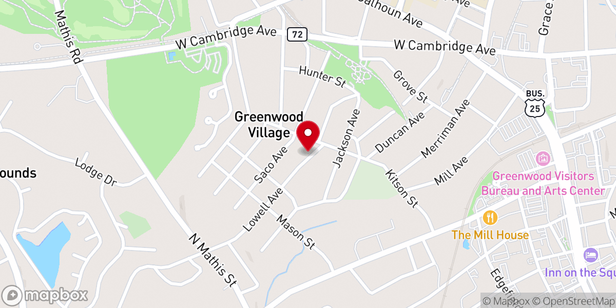 Map showing location of Lowell Street United Methodist