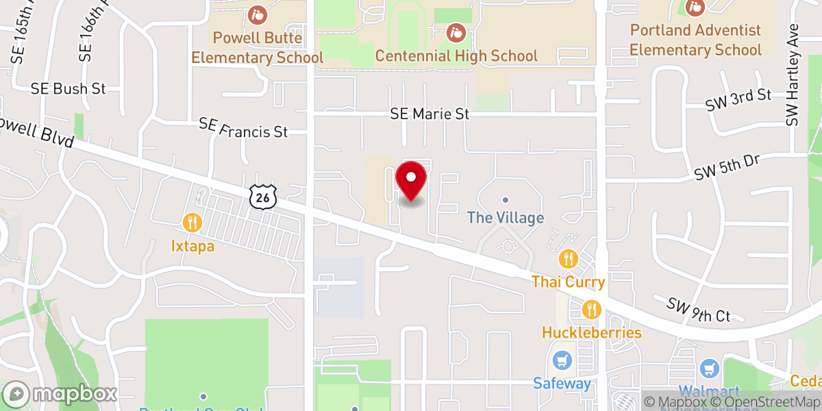 Map showing location of Family Worship Center