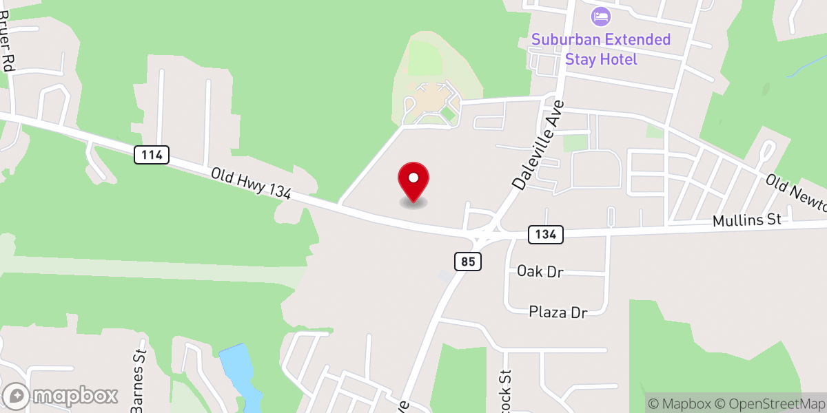 Map showing location of Korean Vision Baptist Church
