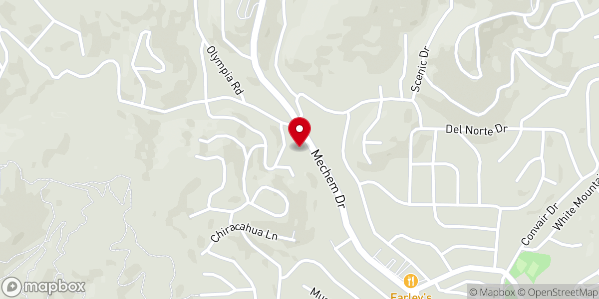 Map showing location of Abundant Life Church