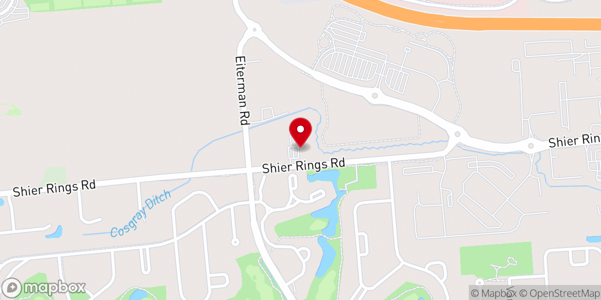 Map showing location of Fellowship Baptist Church
