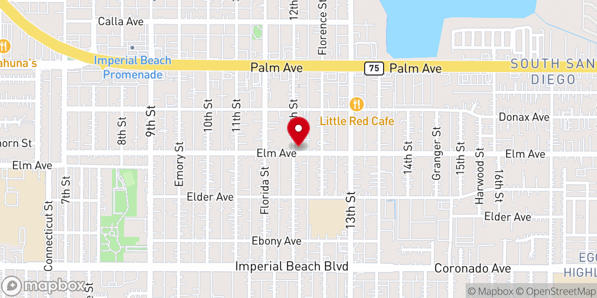 Map showing location of Sea Breeze Community Church