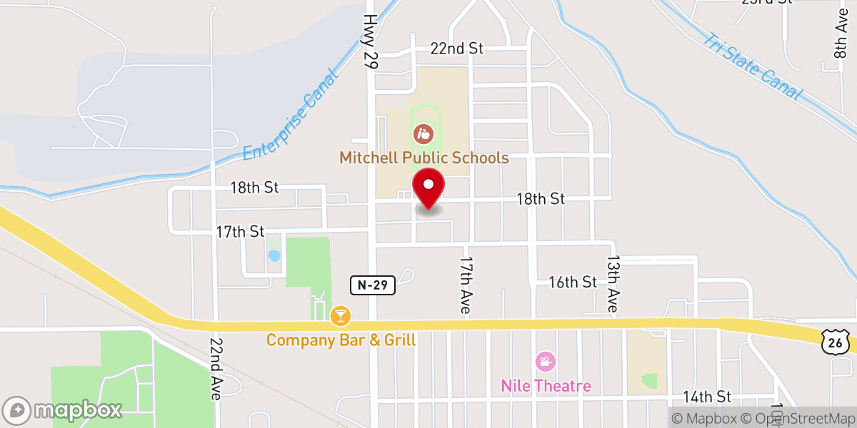 Map showing location of Holy Apostles Episcopal Church