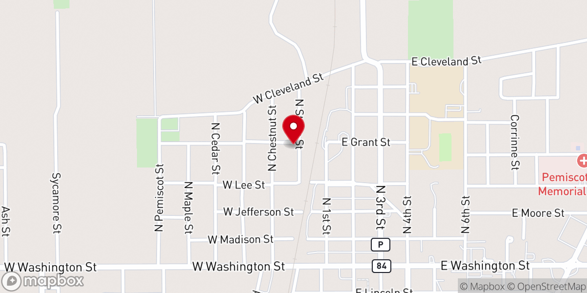 Map showing location of Progressive Church of God