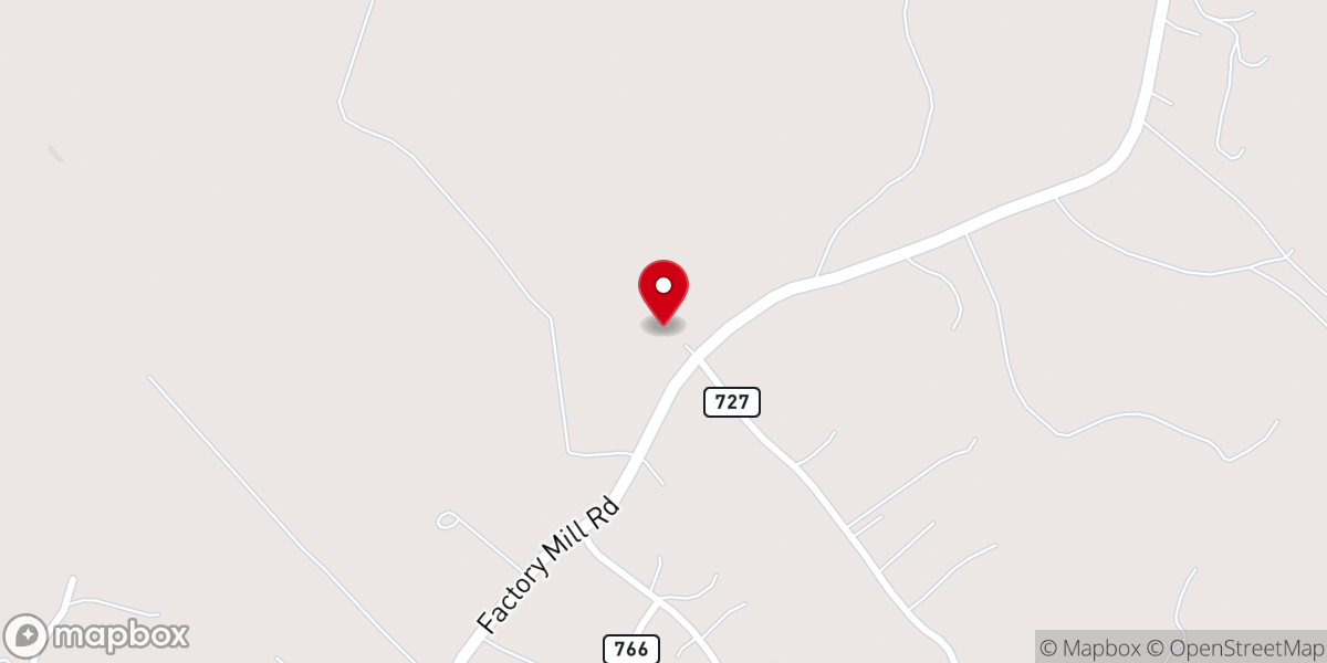 Map showing location of St Mark Baptist Church