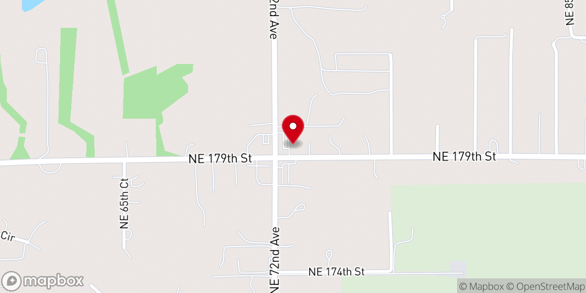 Map showing location of Manor Evangelical Church