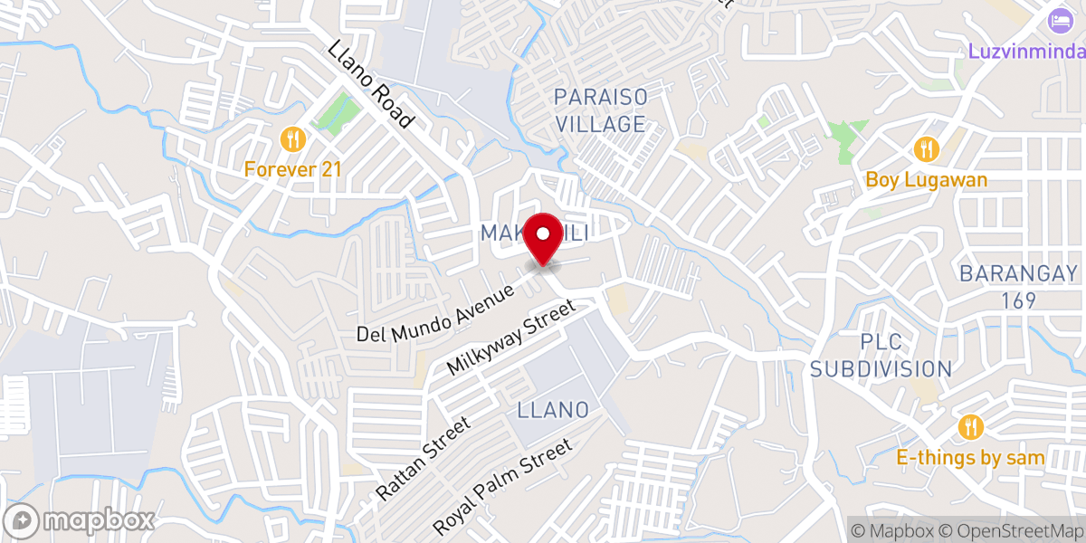 Map showing location of Sto. Kristo Parish (Diocese of Novaliches)