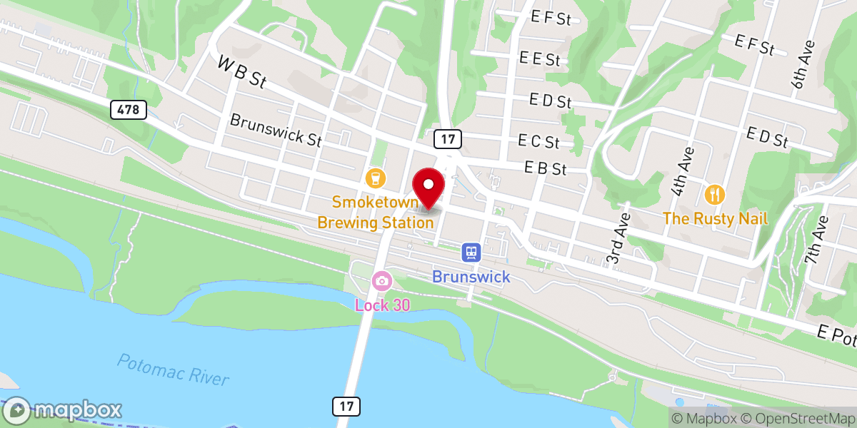 Map showing location of New Hope United Methodist Church
