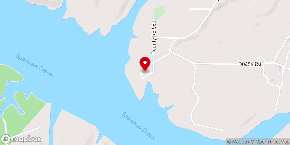 Map showing location of Old Eucha School House