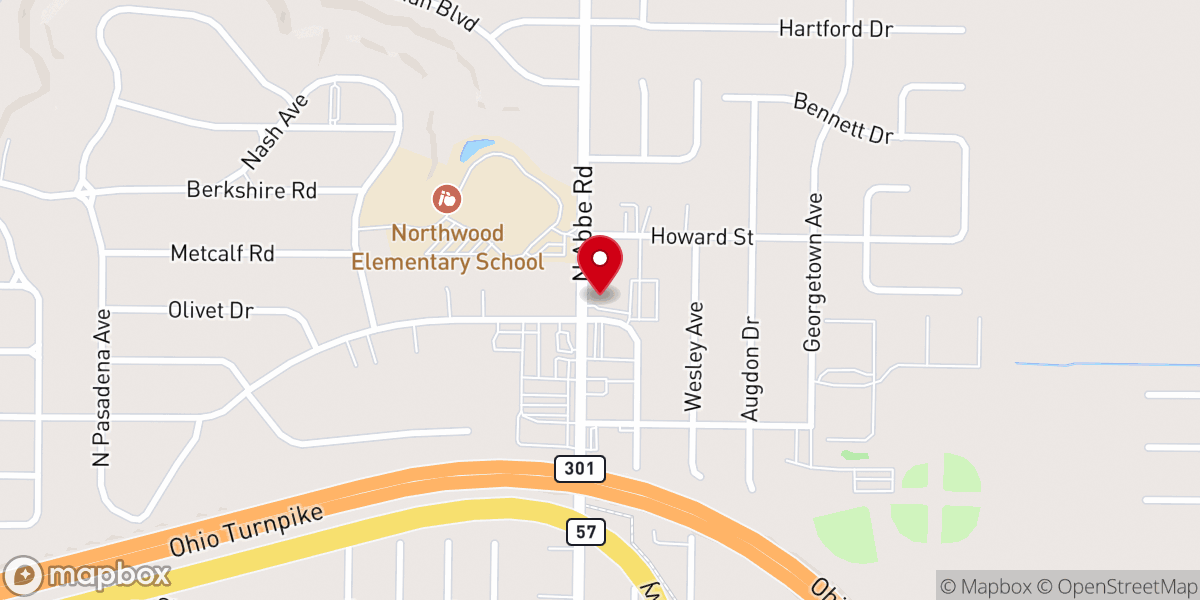 Map showing location of Cross Community Church