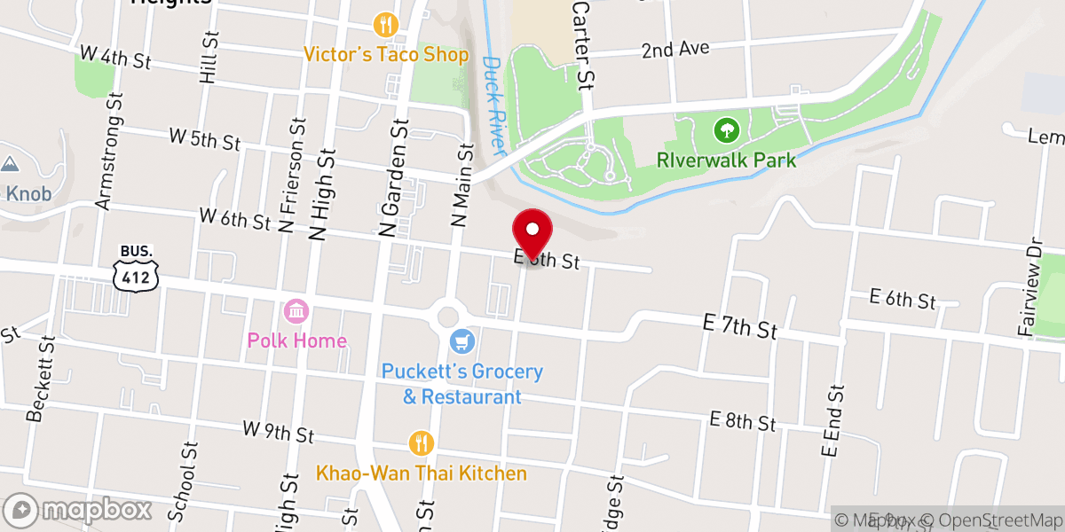 Map showing location of St. Anna Orthodox Church