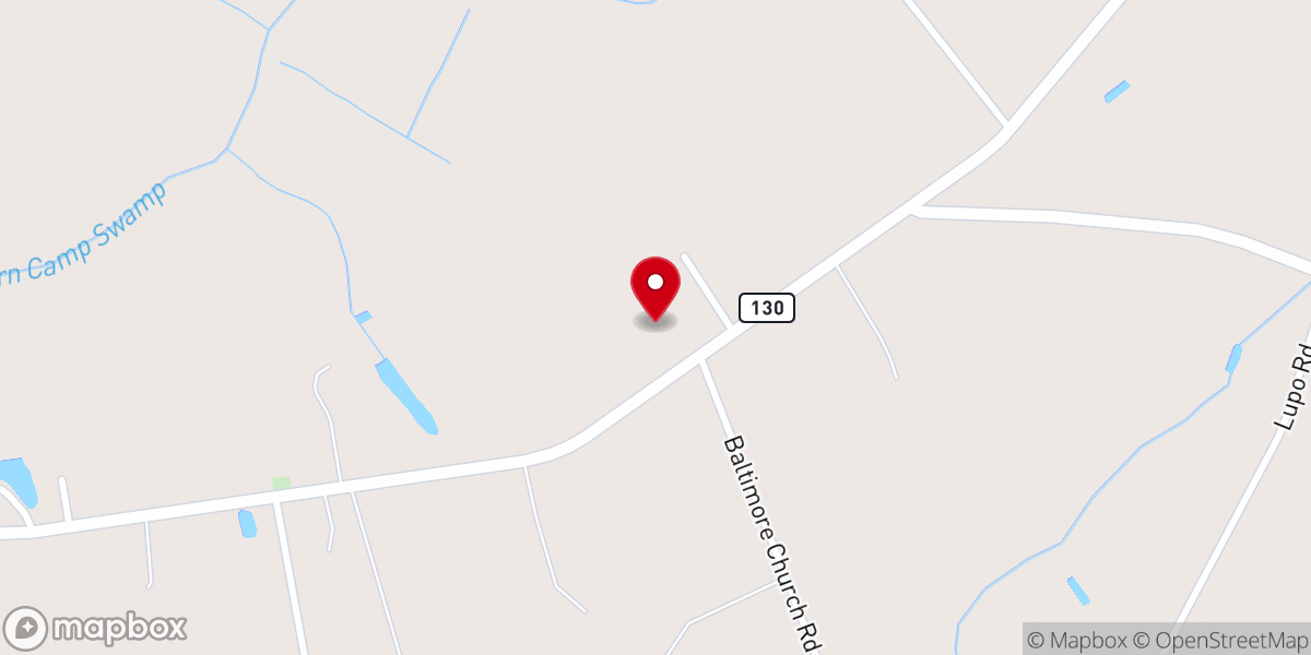 Map showing location of McDonald Church of God