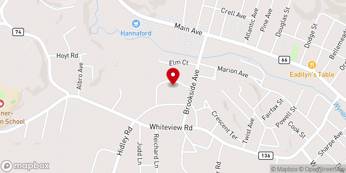 Map showing location of St. Jude the Apostle School