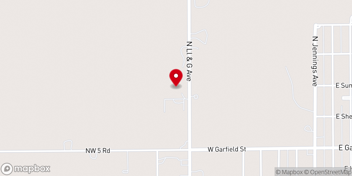Map showing location of Anthony Christian Church