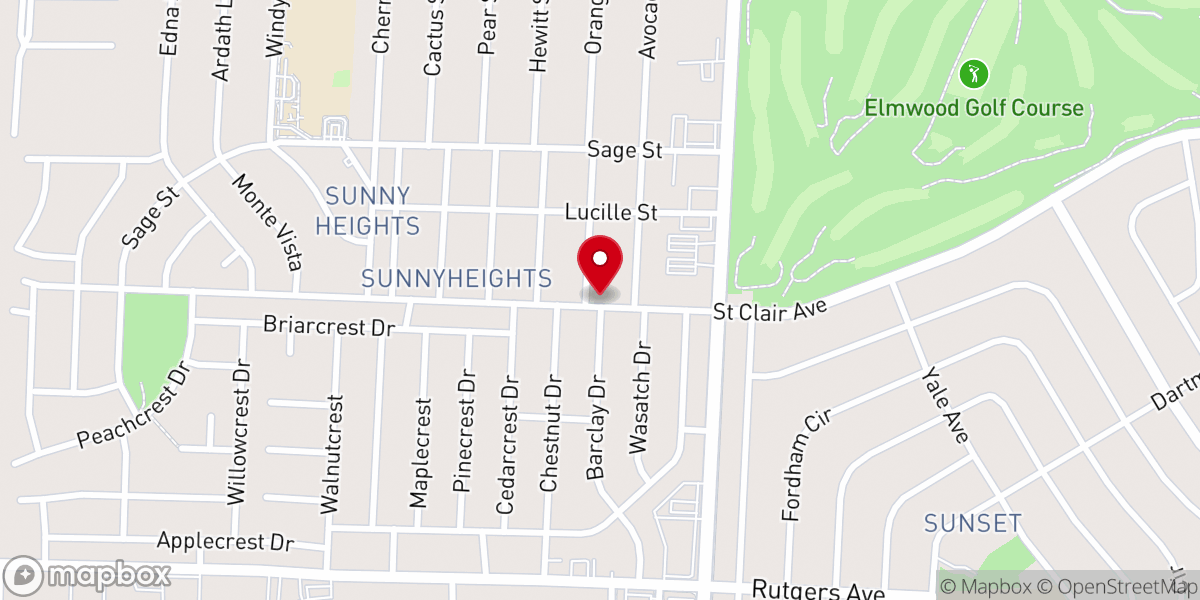 Map showing location of Plainview Church