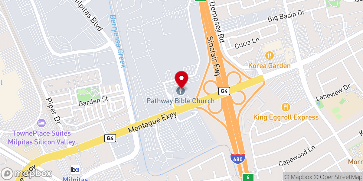 Map showing location of New Vision Church