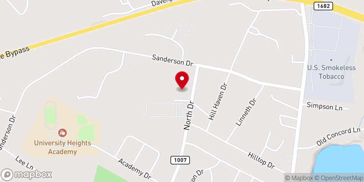 Map showing location of Christian County Baptist Association