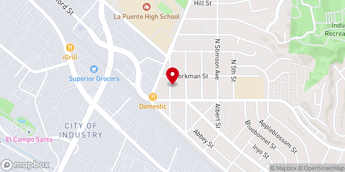 Map showing location of Vida Church