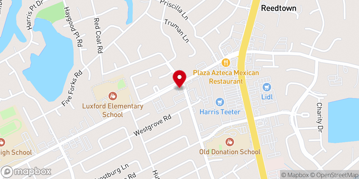 Map showing location of Haygood Church