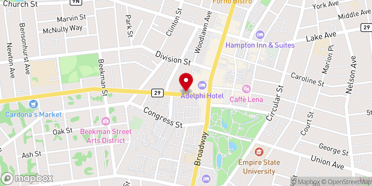 Map showing location of Universal Preservation Hall