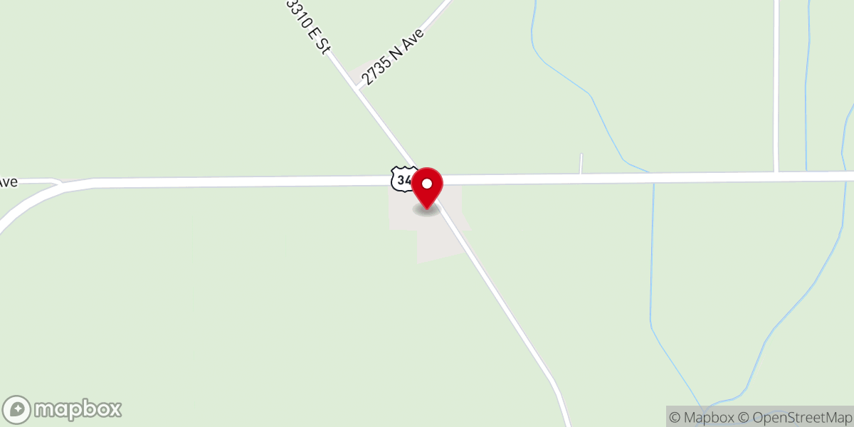 Map showing location of Zion Lutheran Church