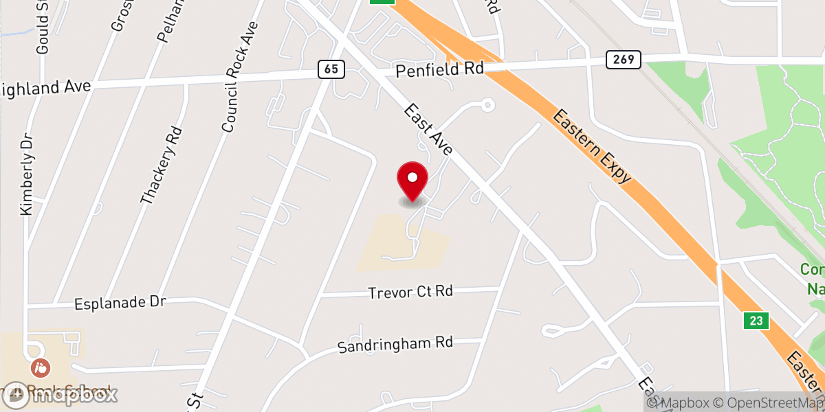 Map showing location of St Thomas More Church