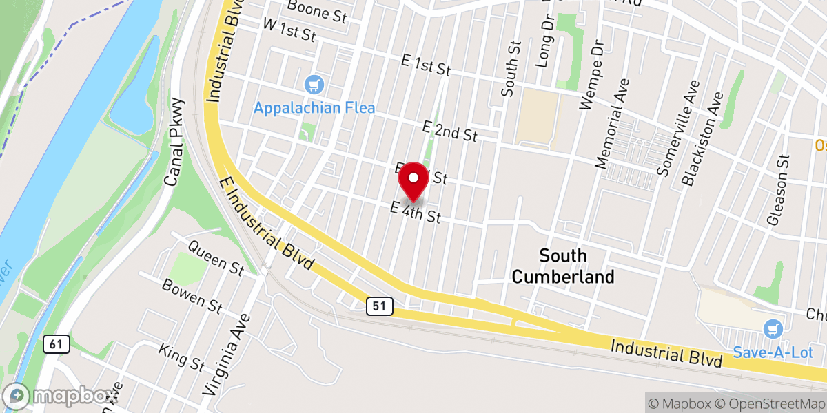 Map showing location of Christ United Methodist Church parking