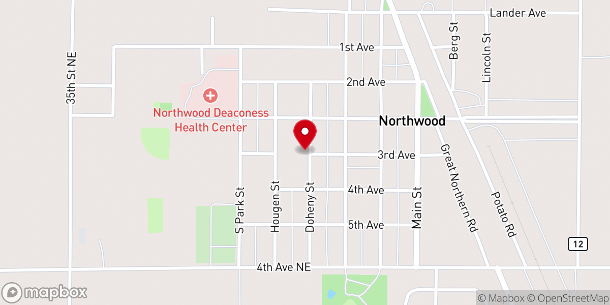 Map showing location of Ebenezer Church