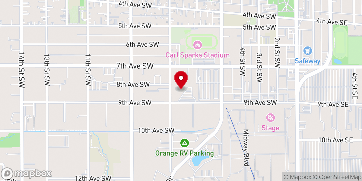 Map showing location of First Christian Church of Puyallup (Disciples of Christ)