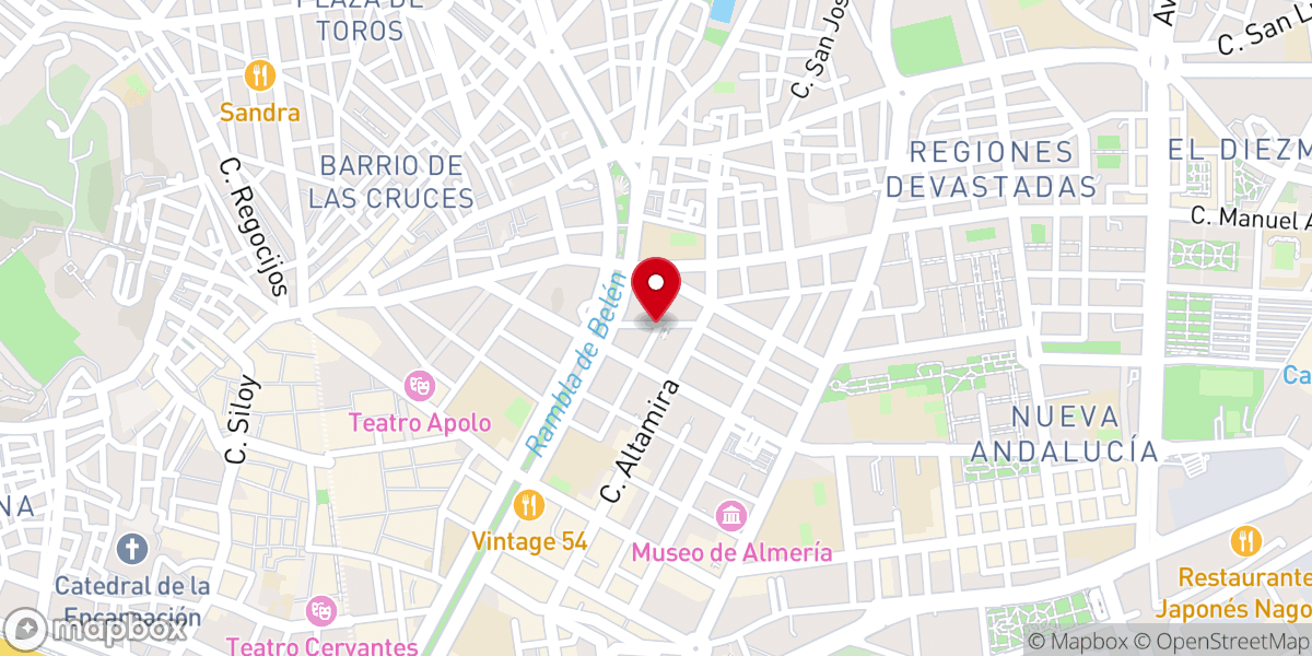 Map showing location of Iglesia Evangélica Príncipe de Paz