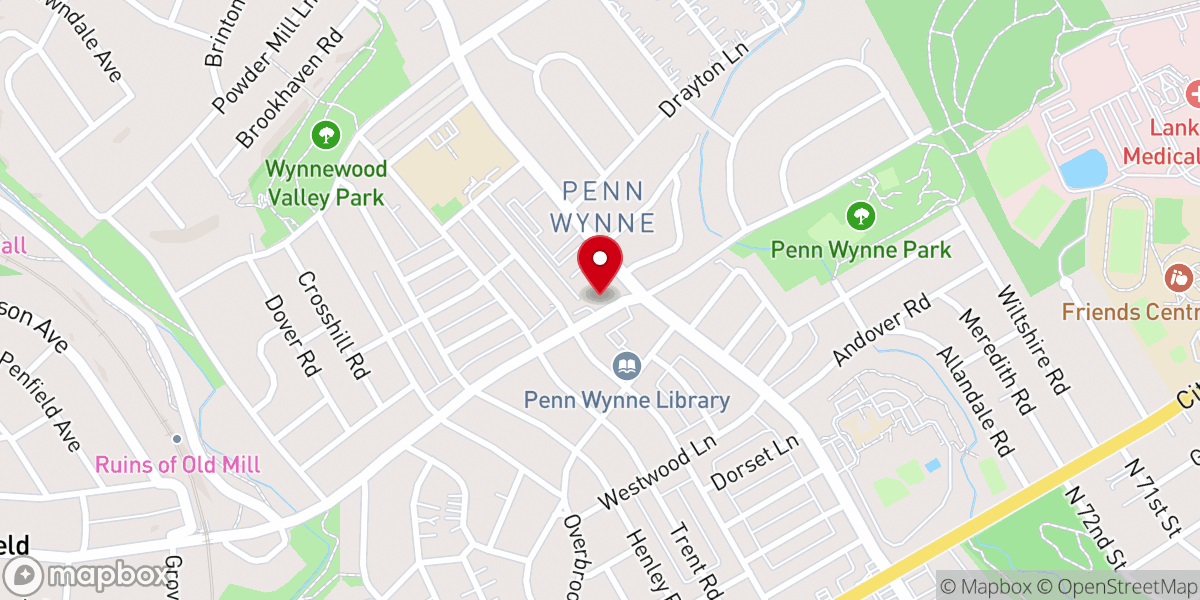 Map showing location of Congregation Beth Hamedrosh