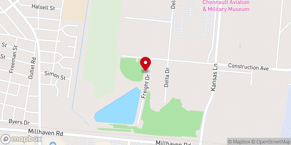Map showing location of Humane Society Adoption Center