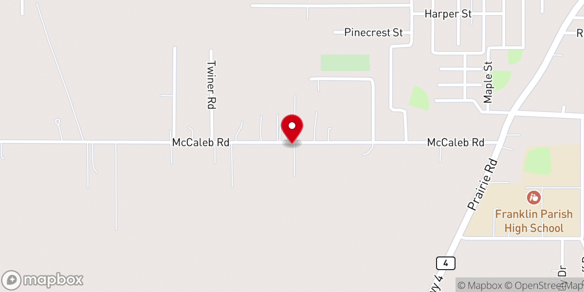 Map showing location of King Jesus Worship Center