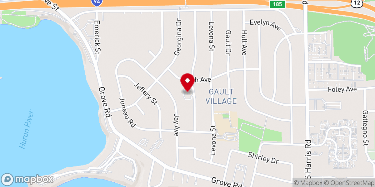 Map showing location of St Matthew's United Methodist