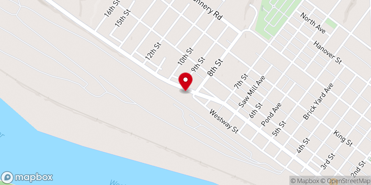 Map showing location of new life church