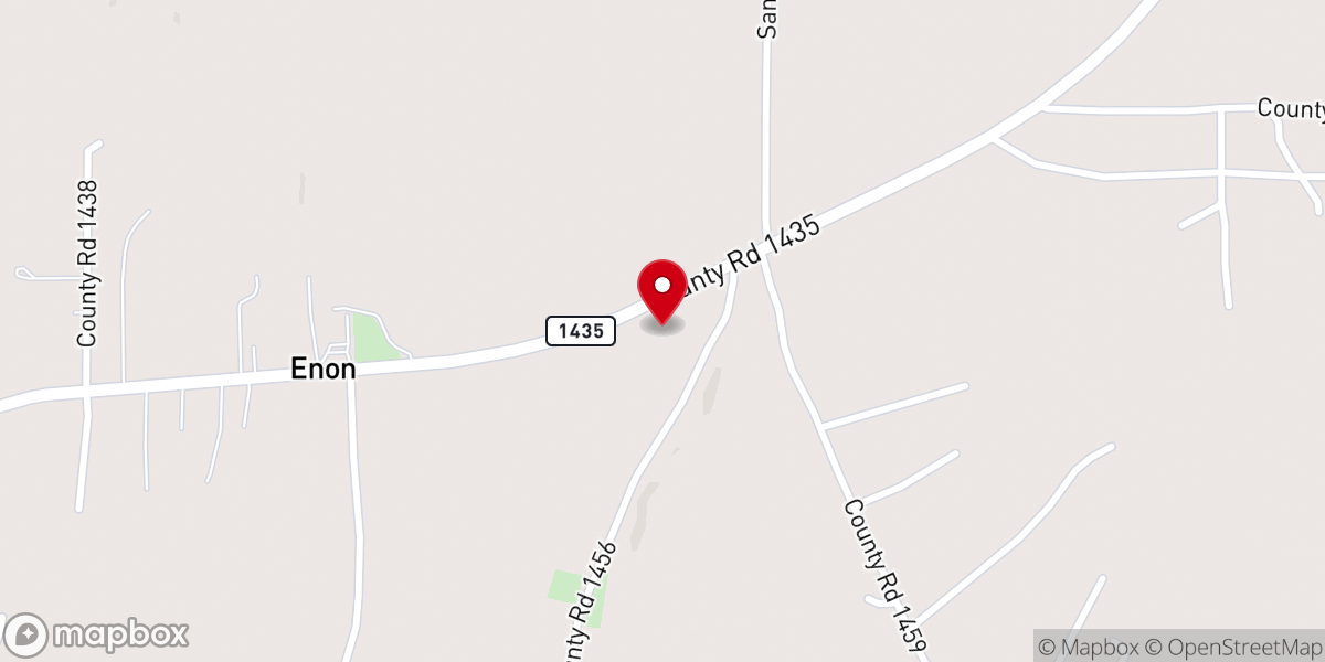 Map showing location of Bowman's Chapel Methodist Church