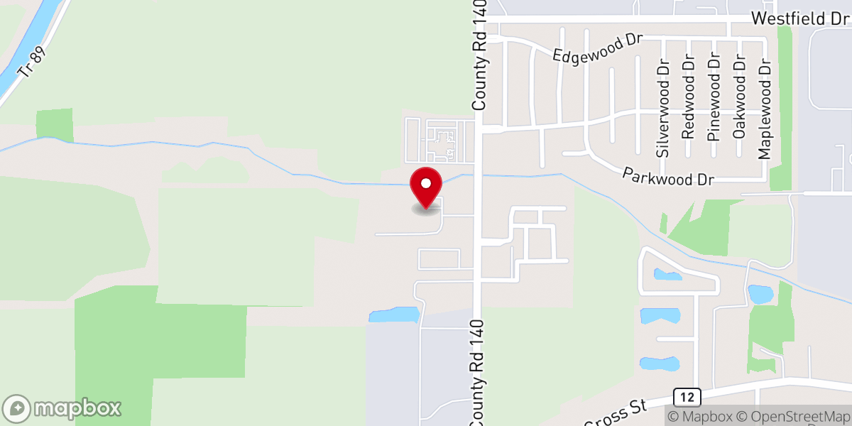 Map showing location of Cornerstone Church of Christ