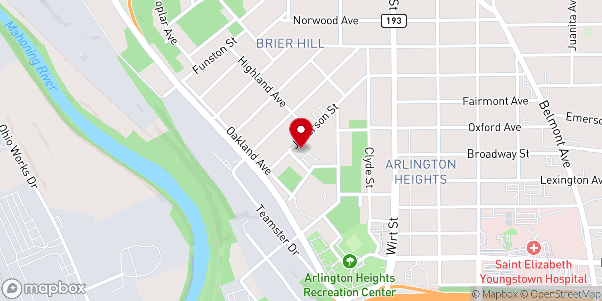 Map showing location of Saint Casimirs Roman Catholic Church