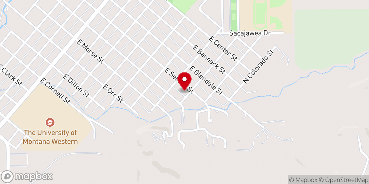 Map showing location of Prairie Bible Church