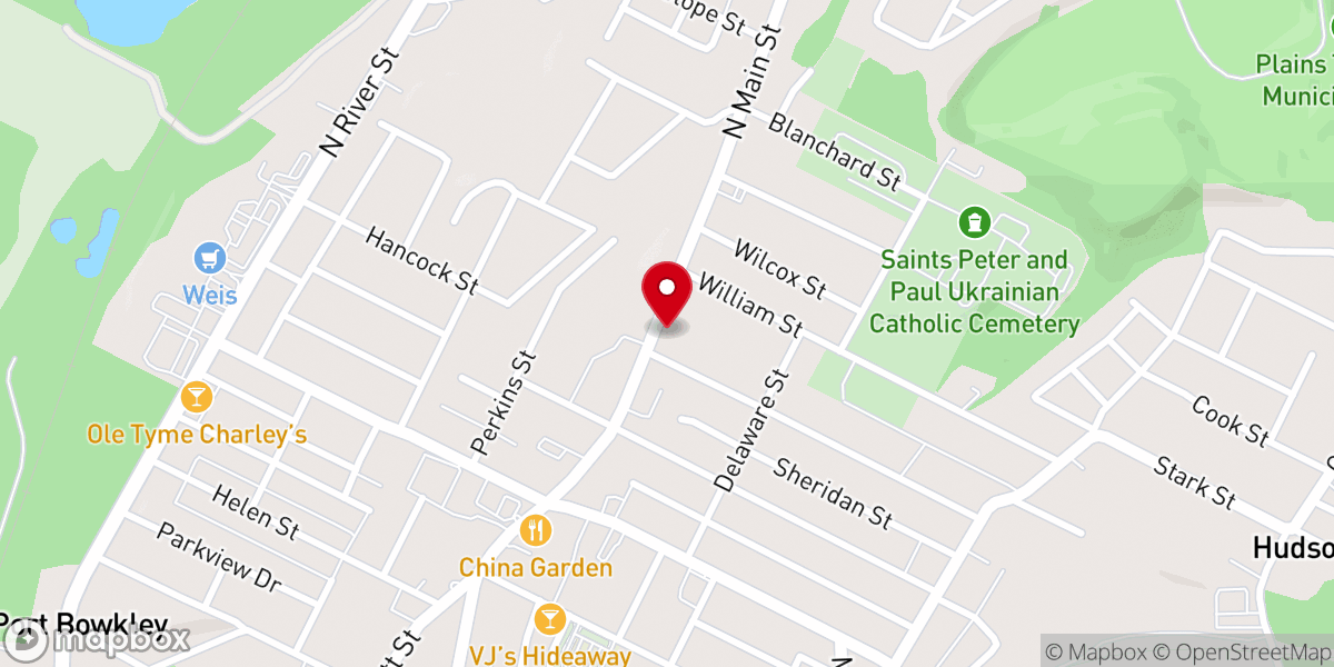 Map showing location of Plains United Methodist Church