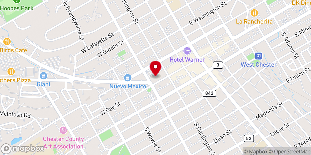 Map showing location of Saint Agnes Church