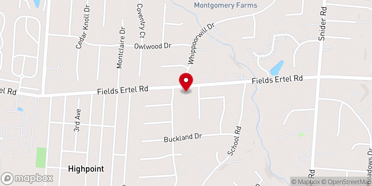Map showing location of International Baptist Church