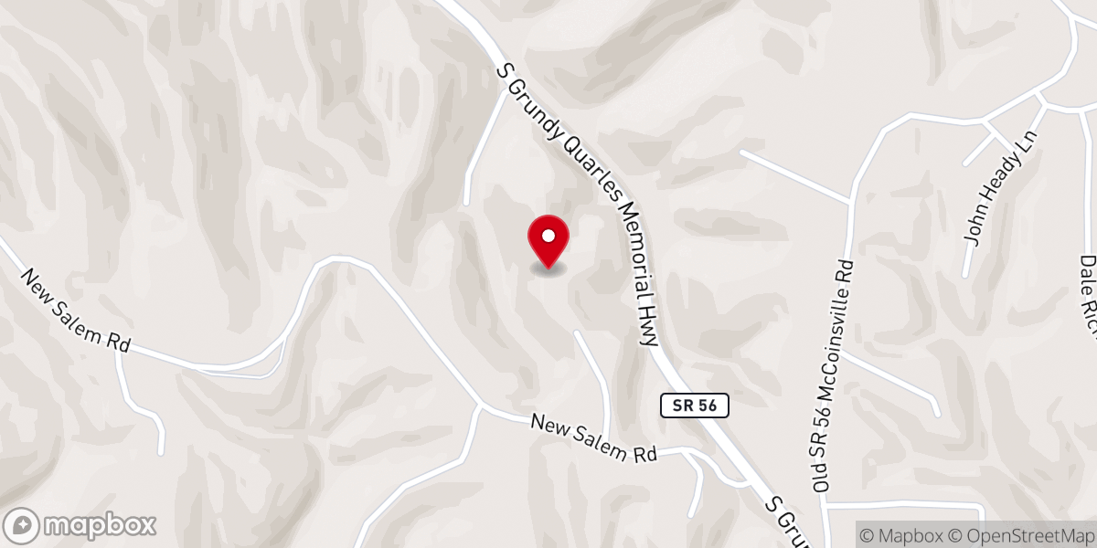 Map showing location of Rosewood Chapel and Event Center