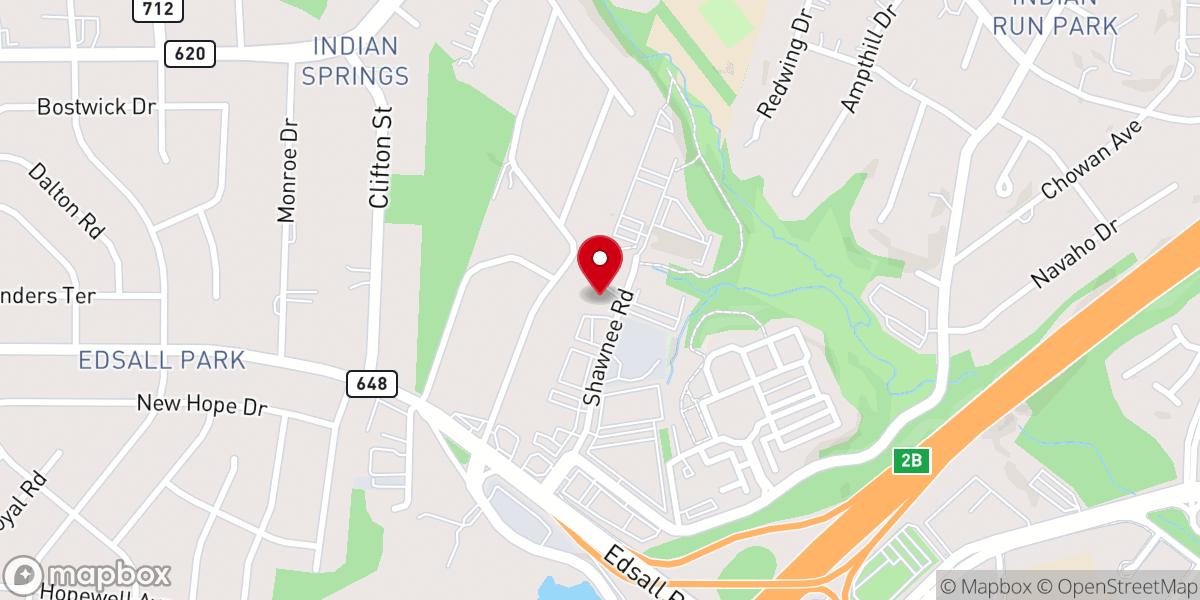 Map showing location of Iglesia Alexandria